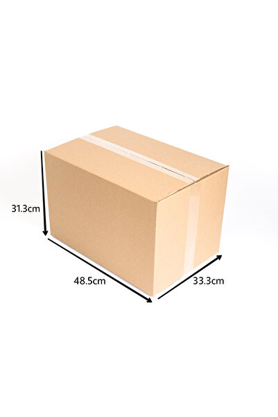 Generic Large corrugated cardboard box, measuring [48×33×31 cm], suitable for packaging, shipping and storage, brown color