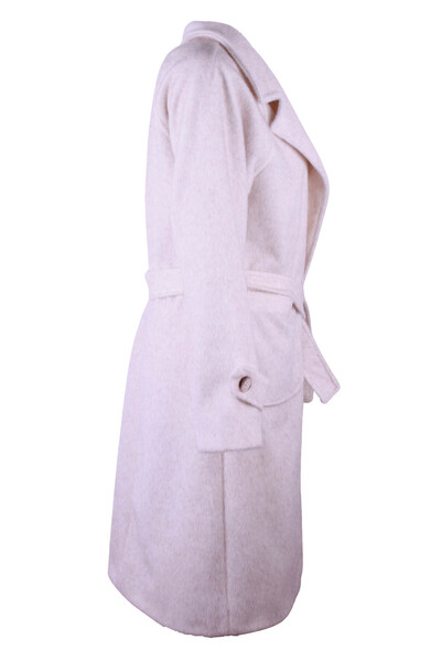 trender 26kg07000022 Ecru Women's Coat 3447
