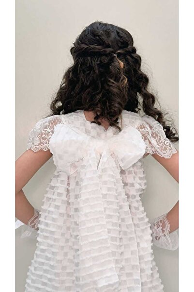 Generic Girls' dress with ruffled details in cascading layers