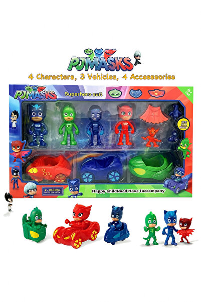 REZZOSS مجموعة من ١٠ قطع من شخصيات الحركة والإكسسوارات للأطفال من بي جي ماسكس...