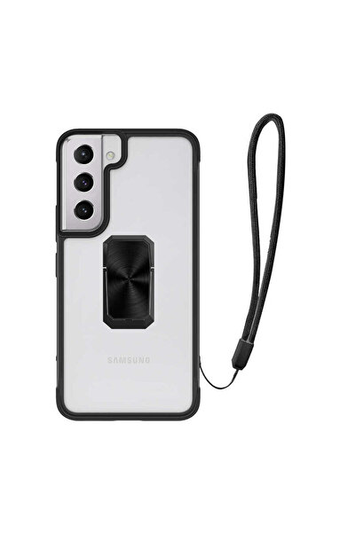 zore Galaxy S22 Plus Case Asma V-Bax Cover - Black