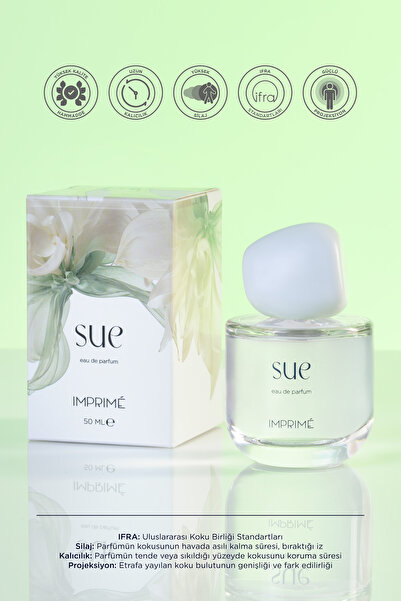 Imprime Sue Edp Women's Perfume 50ml | Floral & Powdery | Peony, Lemon, Rose, Mugwort, Magnolia, Musk