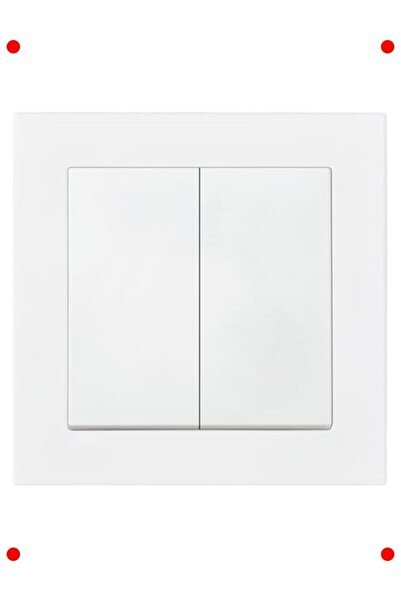 markentegra White Double Switch Mechanism, C1 Type