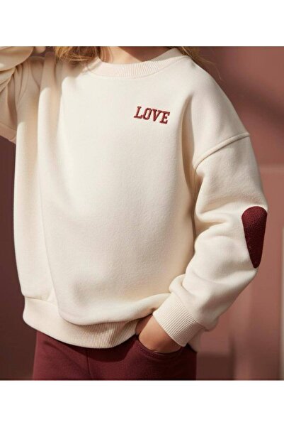 Elidabutik Kalp Printed Top and Bottom Set with Tights