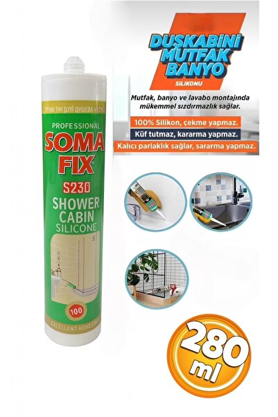 Somafix Duşakabin Silikonu S230 280 ml Şeffaf
