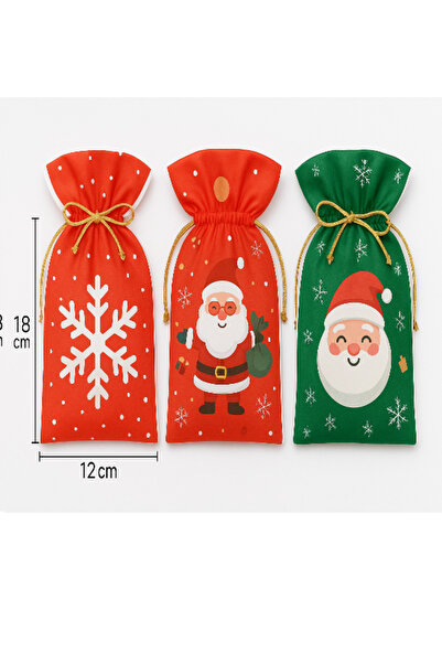 party mix Christmas New Year Gift Bag 18X12 cm 10 Pieces |   Mini Drawstring ...