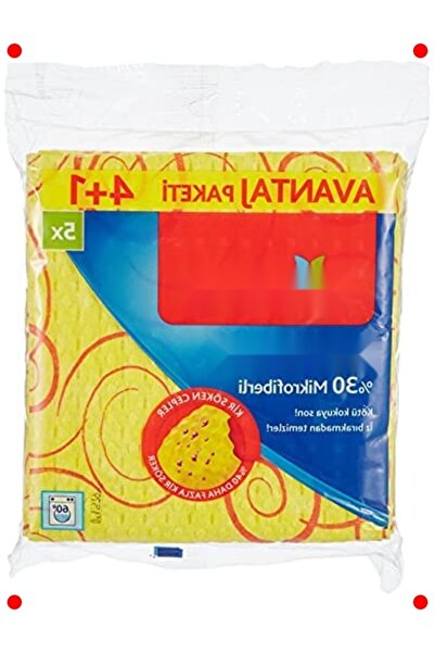 232premiumquality 4+1 حزمة مناديل تنظيف الأوساخ من الألياف الكروفيبرية