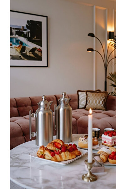 Generic 1 liter/700 ml tea and coffee thermos set