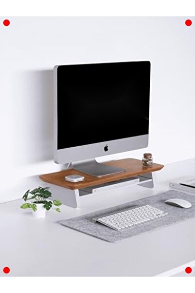 markentegra Wooden Monitor Riser Stand - Ergonok (Oak)