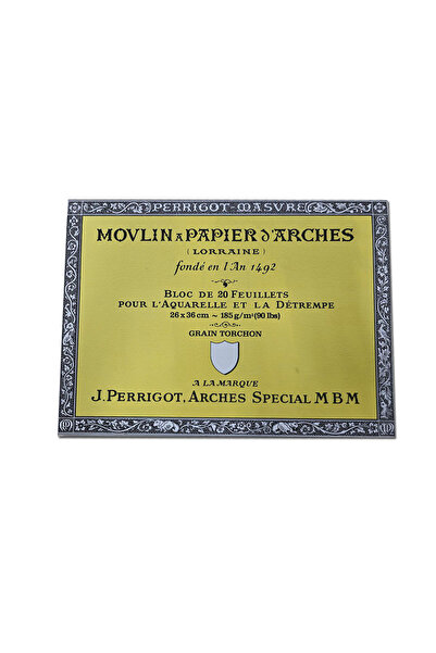 Generic Arches J. Perrigot Professional Paper Sketchbook – Coarse Grain for Watercolor and Tempera