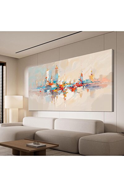 ALAYRA International لوحة جدارية أنيقة متعددة الألوان بتصميم منظر طبيعي جميل ...