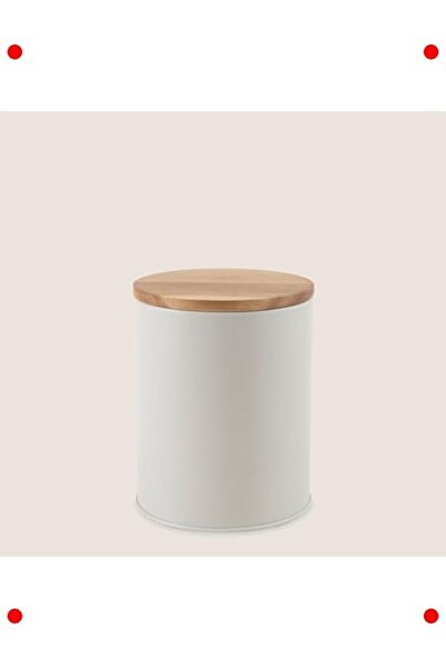 markentegra Acacia Patterned Metal Canister - 16X14 cm