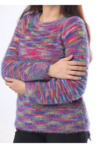 SUGA Rainbow-colored sweater