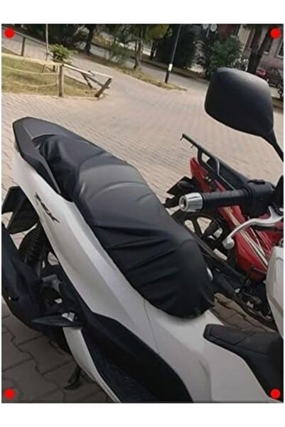 markentegra غطاء مقعد جلدي متوافق مع أكتيفا 125 ديلوكس 2024 باللون الأسود