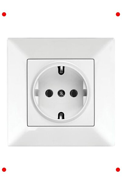 markentegra White Grounded Wall Socket