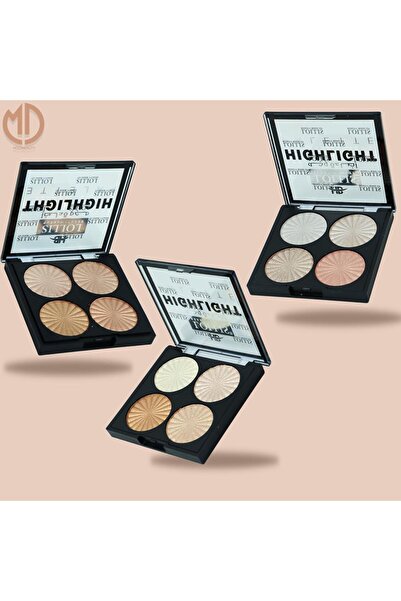 Moda Beauty بودرة هايلايتر ميني كوين 3 علب بالوان متعدده من مودا بيوتي