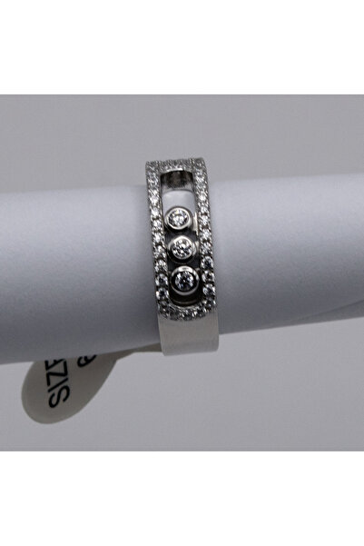 Velvet 925 Silver Ring with Mobile Zirconia – Shine and Modern Design
