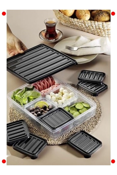hepsiibirarada Krodalga/Deep Freezer Compatible Storage Container (Set of 7)