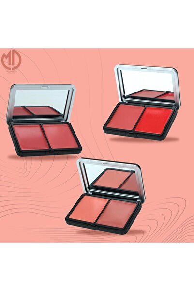 Moda Beauty عبوات كريم أحمر خدود (بلاشر) ثلاثي 3علب من مودا بيوتي