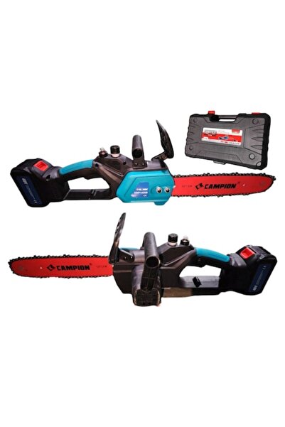 Campion Ferăstrău cu lanț fără fir de 48 V cu lamă de 30 cm, 2 baterii, încăr...