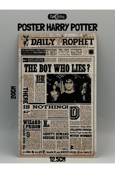Epic Crafting Poster plastic Daily Prophet Harry Potter – „The Boy Who Lies?” – Premium, Durabil cadou craciun