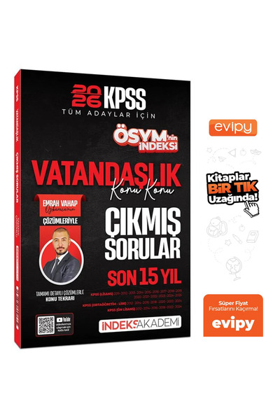 İndeks Akademi Emrah Vahap Özkaraca|2026 KPSS Vatandaşlık ÖSYM nin İndeksi Çı...