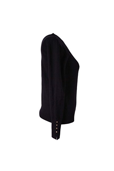 trender Basic O Neck Black Women's Sweater 26Kl71A40020