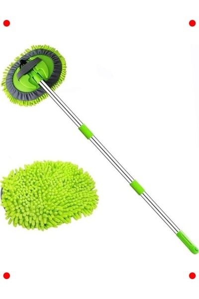 markentegra Long Handle Microfiber Car Wash Brush - Scratch-Free Cleaning