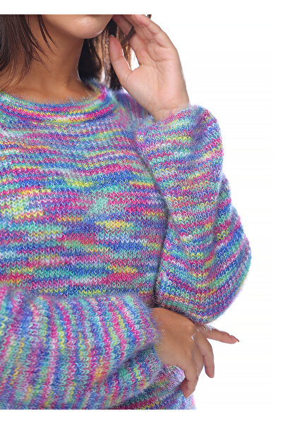 SUGA Rainbow-colored sweater