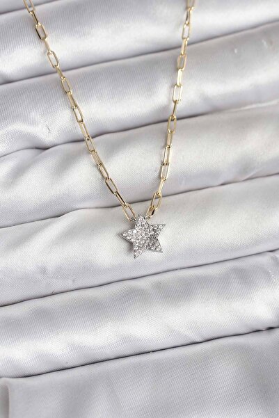 callerrons accessories قلادة نسائية من النحاس باللون الذهبي مع حجر الزركون مو...