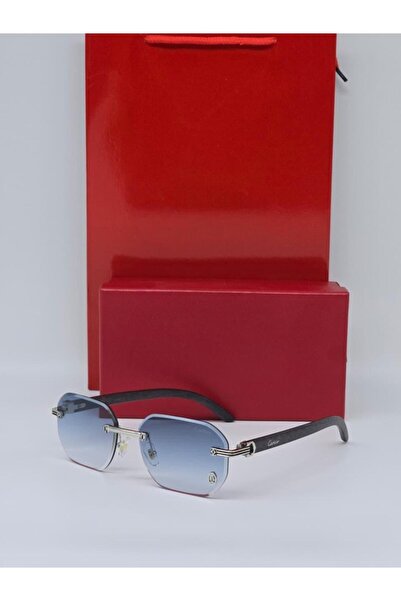 Generic Sunglasses with a case, bag, and card. Luxurious design, very nice style. Lens color: sky blue. Frame: black.