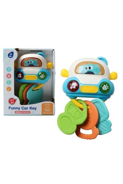 Toy Toy Toy Musical rattle - teething toy shaped like a car-key for babies