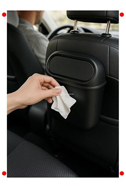 markentegra Car Interior Trash Can, with Clip and Lid