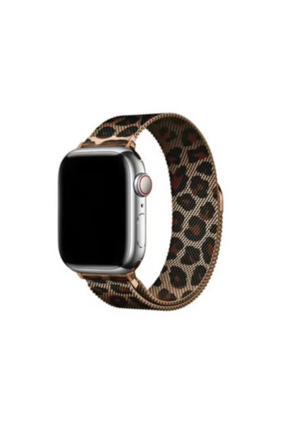 OEM Women's Magnetic Strap for Apple Watch, Leopard Pattern, Stainless Steel, Elegant Style
