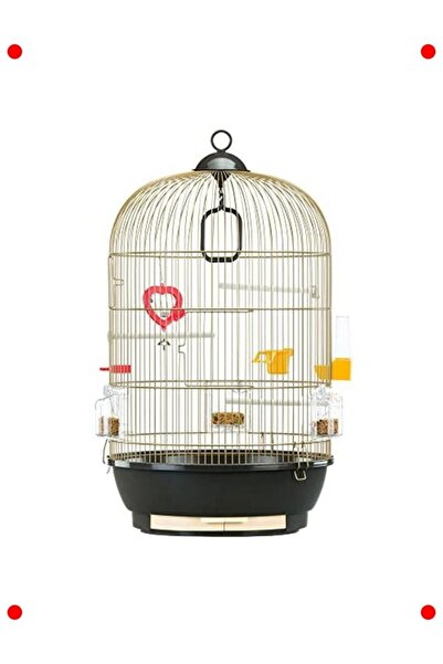 markentegra Decorative Brass Colored Small Bird Cage
