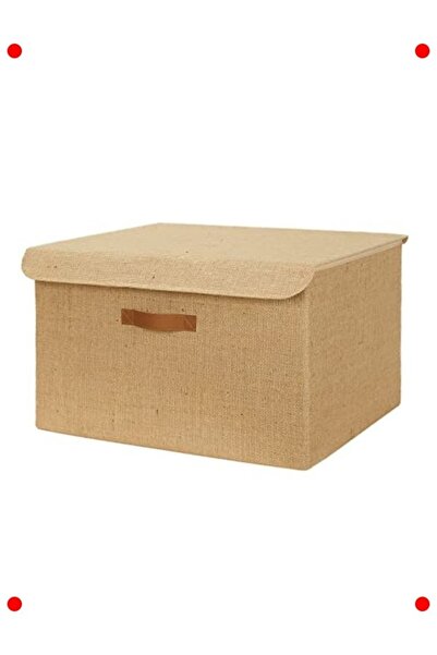 ulupazarlama Jute Covered Storage Box 48X40X30 cm