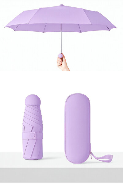 UPEKA Manuel Mini Kapsül Su Geçirmez Şık Tasarım Kutu Kılıflı LİLA