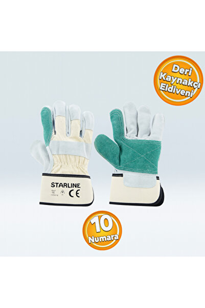 Starline E-051-BY Yarma Deri Kaynakçı Eldiveni 10 Numara XL 1 Çift