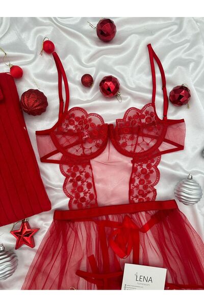 Lena Homewears Lena Happy New Year Pajamas & Fancy 4-Piece Mini New Year Set