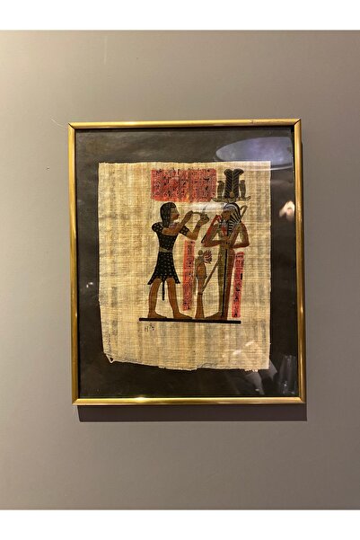 AntikHacı Antika El Yapımı Sanatçı İmzalı Papirüs Tablo