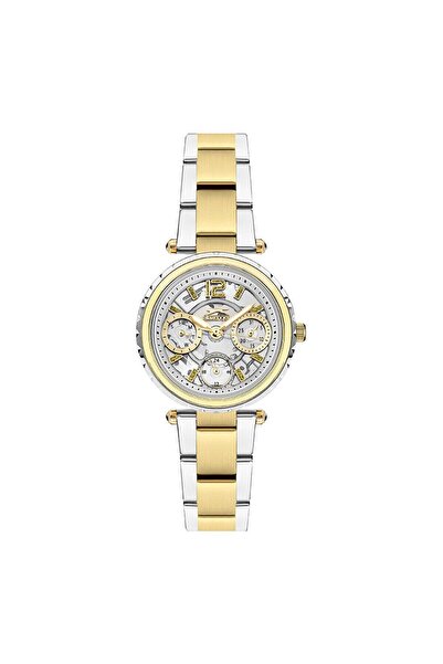 Slazenger Sl.09.2286.4.05 Women's Wristwatch |   32 mm Steel Case, Silver & Gold Color, Calendar Design