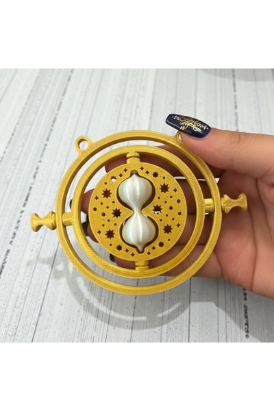 1PARÇAMAVİ Büyük boy 11cm hermione granger zaman döndürücü kolye
