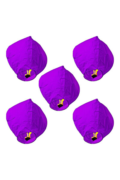 OEM Set 5 lampioane MOV zburatoare, hartie biodegradabila, folosite doar in a...