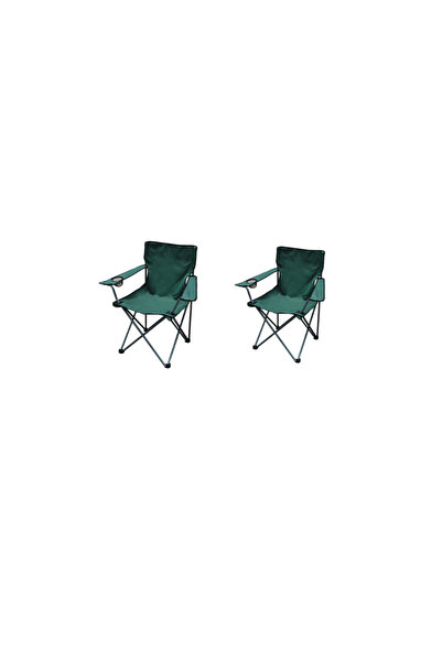 OEM set of 2 garden chairs, foldable, green, metal, 85 x 52 x 85 cm • jrh