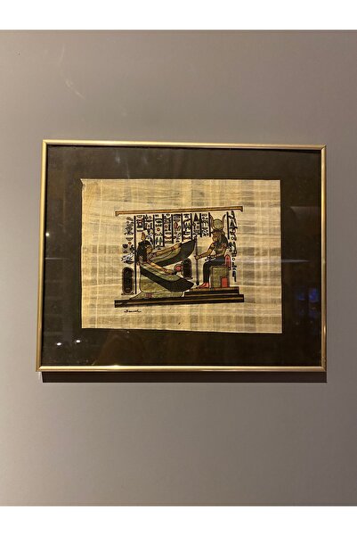 AntikHacı Antika El Yapımı Sanatçı İmzalı Papirüs Tablo