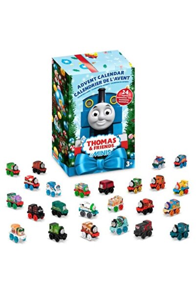 FISHER PRICE Fisher- Train Set, Advent Calendar with 24 Mini-Trains, 6 Exclusive Christmas Collector Edition