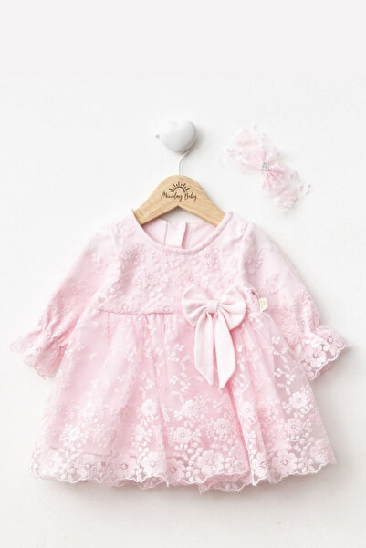 Ürünya 3-12 Ay Kız Bebek Tüllü Elbise