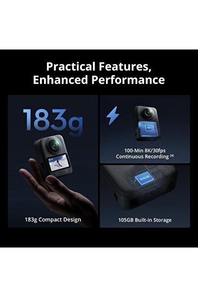DJI Osmo 360 Adventure Combo, 1-Inch 360° Camera - Native 8K 360° Video, 4K/120fps