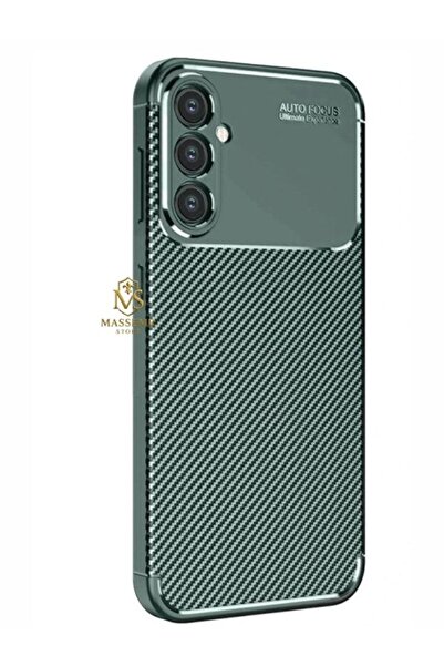 Massemr Samsung Galaxy S25 Compatible, Auto Focus Sensor Aligned Carbon Texture Case Camera Lens Cover