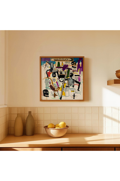 ARTHOUSECOLLECTIVE Jean - Michel Basquiat Poster - Square Poster - Unframed Poster in Painting Sizes